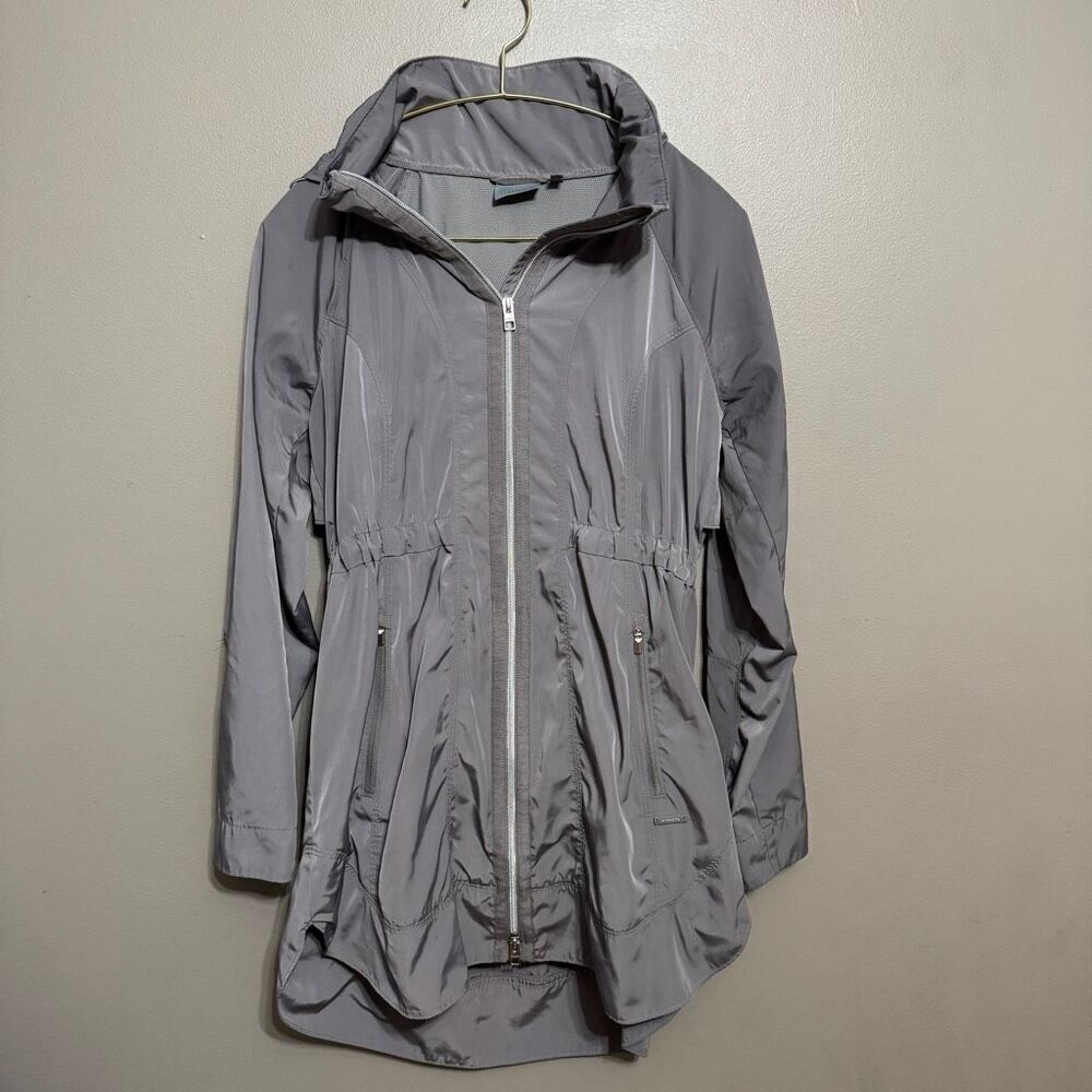 Athleta gray silver dippity anorak jacket size small
